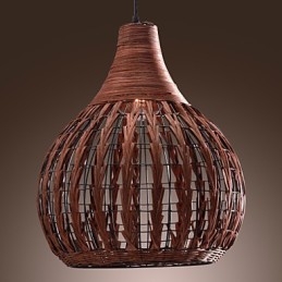 Lantern Country Mini Style Painting Pendant Lamp
