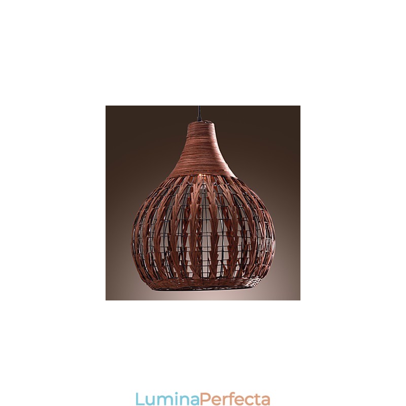 Lantern Country Mini Style Painting Pendant Lamp