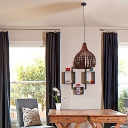 Lantern Country Mini Style Painting Pendant Lamp
