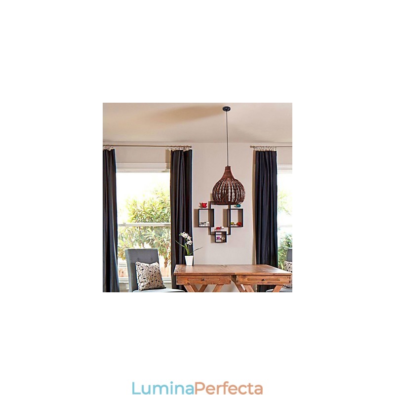 Lantern Country Mini Style Painting Pendant Lamp