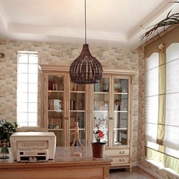 Lantern Country Mini Style Painting Pendant Lamp