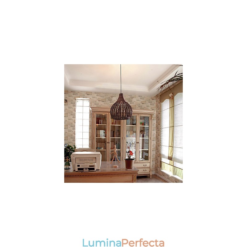 Lantern Country Mini Style Painting Pendant Lamp