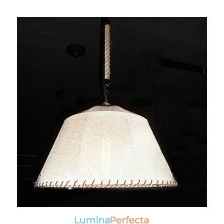Pandantiv retro cu 1 lumină în stil nord-american, în nuanță de material Pandantiv retro cu 1 lumină în stil nord-american, în nuanță de material