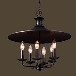 Candelabru cu lumânări de artă nordică rurală americană