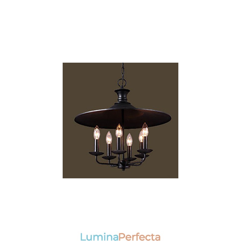 Candelabru cu lumânări de artă nordică rurală americană