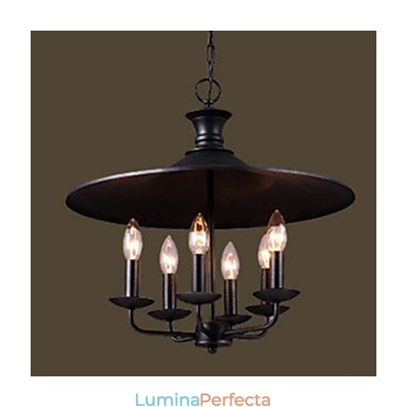 Candelabru cu lumânări de artă nordică rurală americană