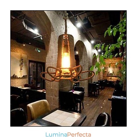 Candelabru retro din fier forjat de tip rural industrial din America de Nord