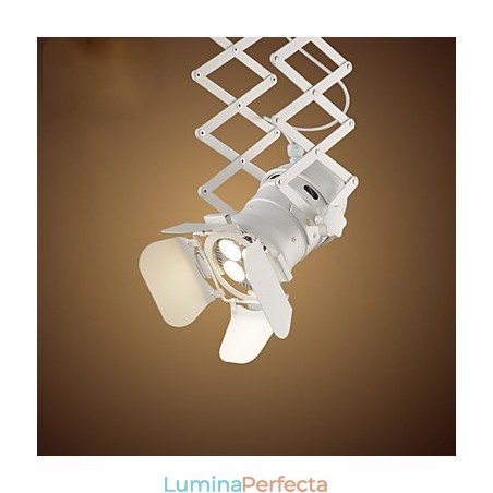 Pictură în stil mini retro, lumina suspendată din metal, garaj