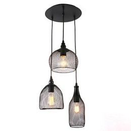 Lampe suspendate Mini Style Rustic Lodge Retro Country Garage Metal