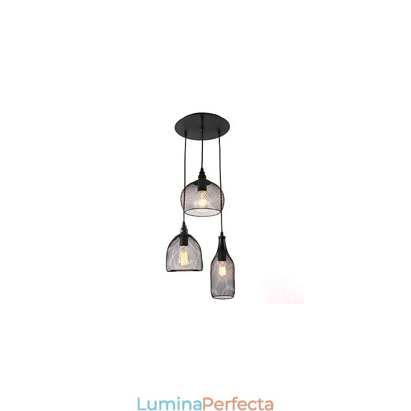Lampe suspendate Mini Style Rustic Lodge Retro Country Garage Metal