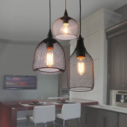 Lampe suspendate Mini Style Rustic Lodge Retro Country Garage Metal