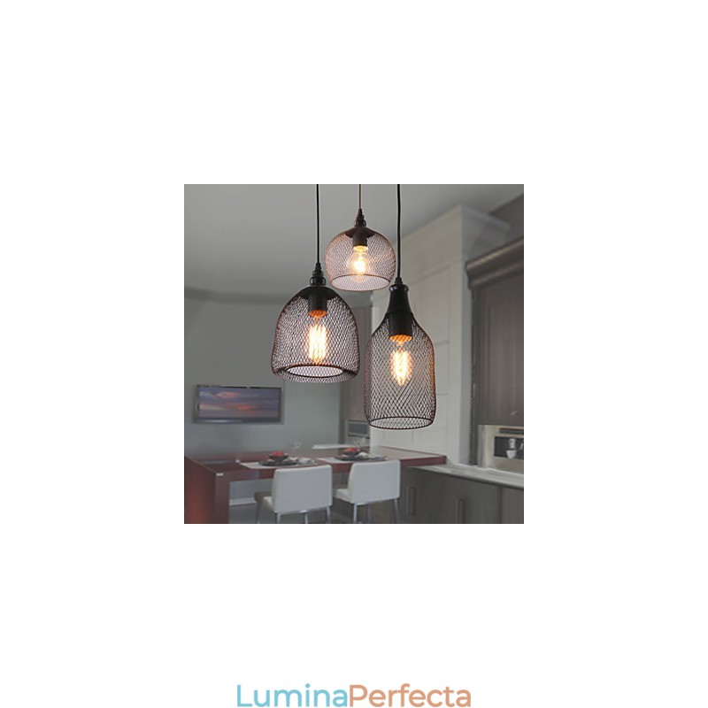Lampe suspendate Mini Style Rustic Lodge Retro Country Garage Metal