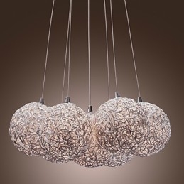 Lampă suspendată contemporană din aluminiu cu 7 lumini