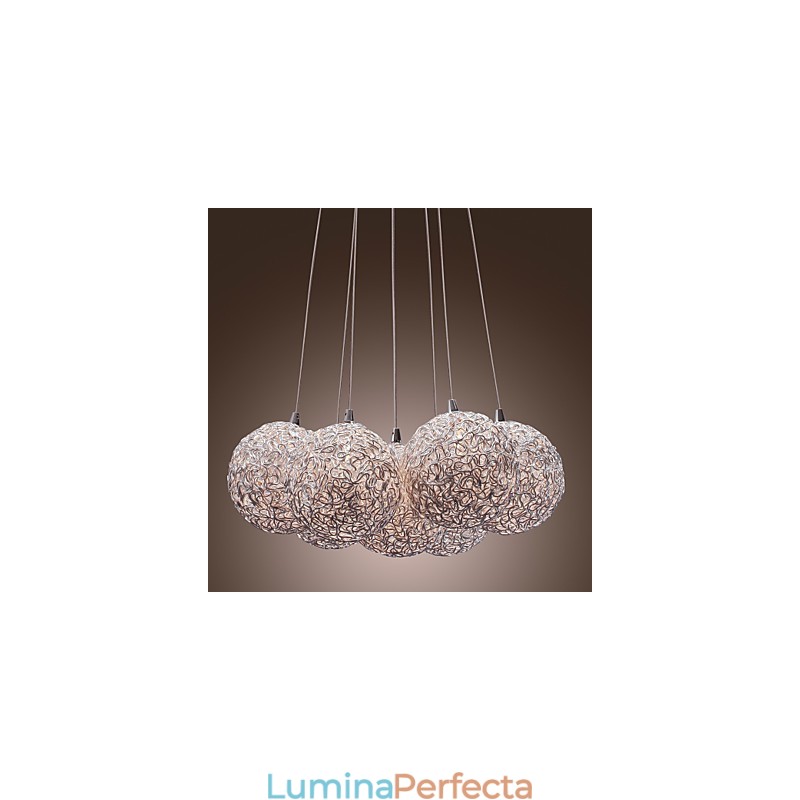 Lampă suspendată contemporană din aluminiu cu 7 lumini