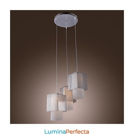 Lampă suspendată galvanizată în stil mini modern și contemporan