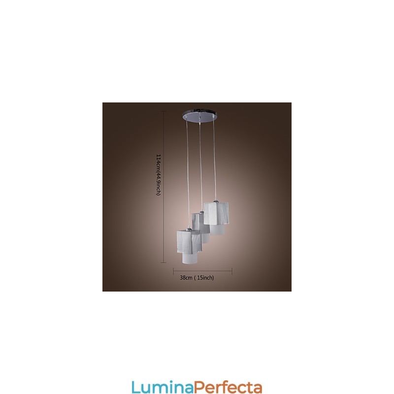 Lampă suspendată galvanizată în stil mini modern și contemporan