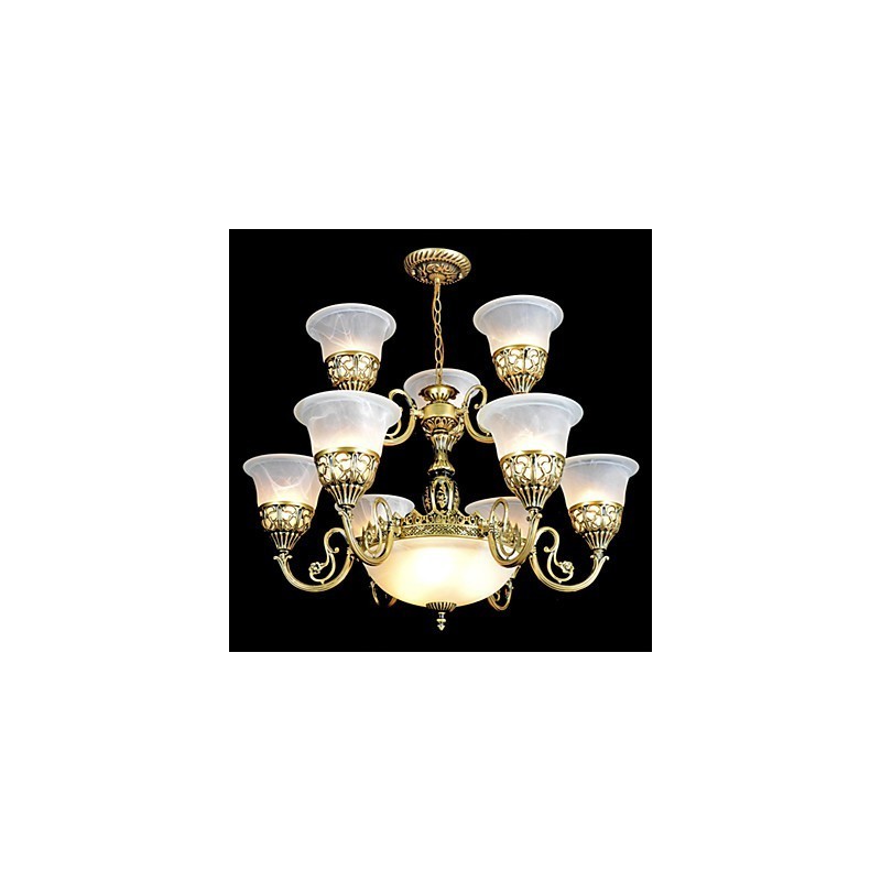 Candelabru tradițional clasic, retro, din metal, din bronz