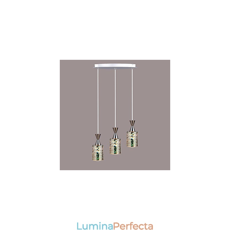 Gravura laser de vis Lampa placata cu crom 3 Disc