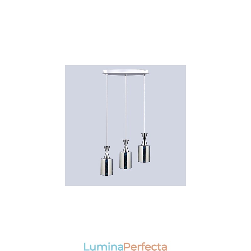 Gravura laser de vis Lampa placata cu crom 3 Disc