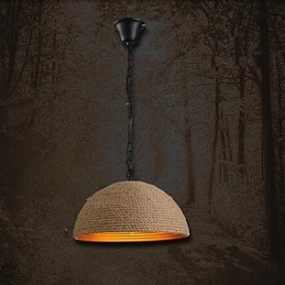 Candelabru vintage din fier forjat O cânepă industrială creativă