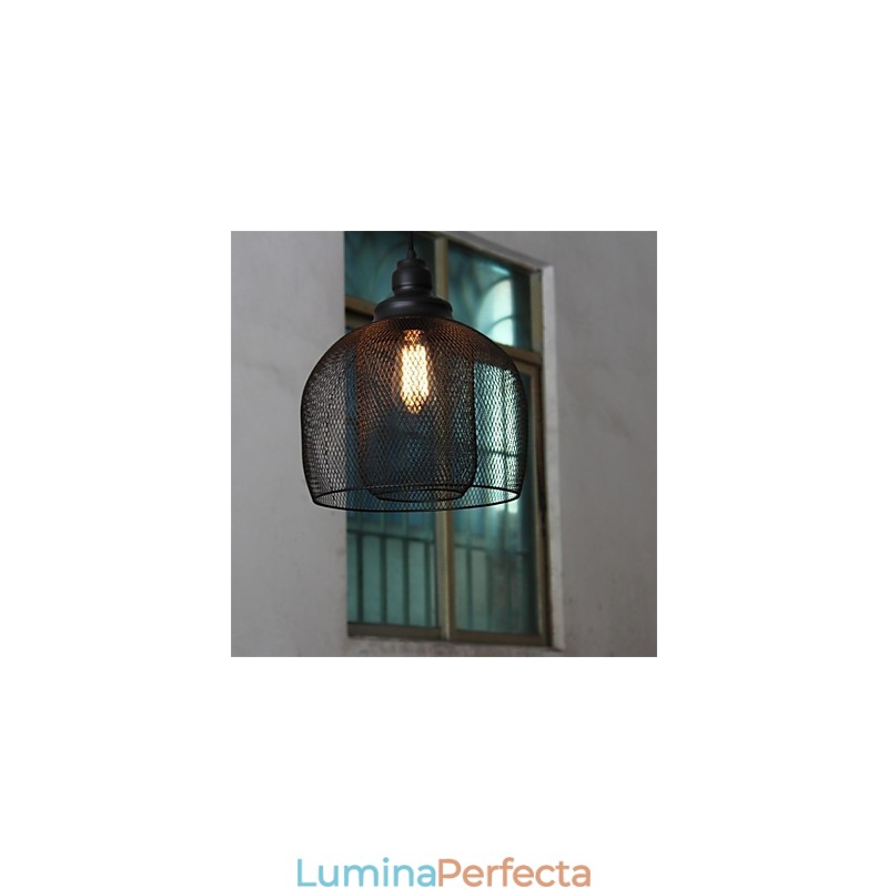 Candelabru de artă din fier în formă de cușcă de păsări retro american