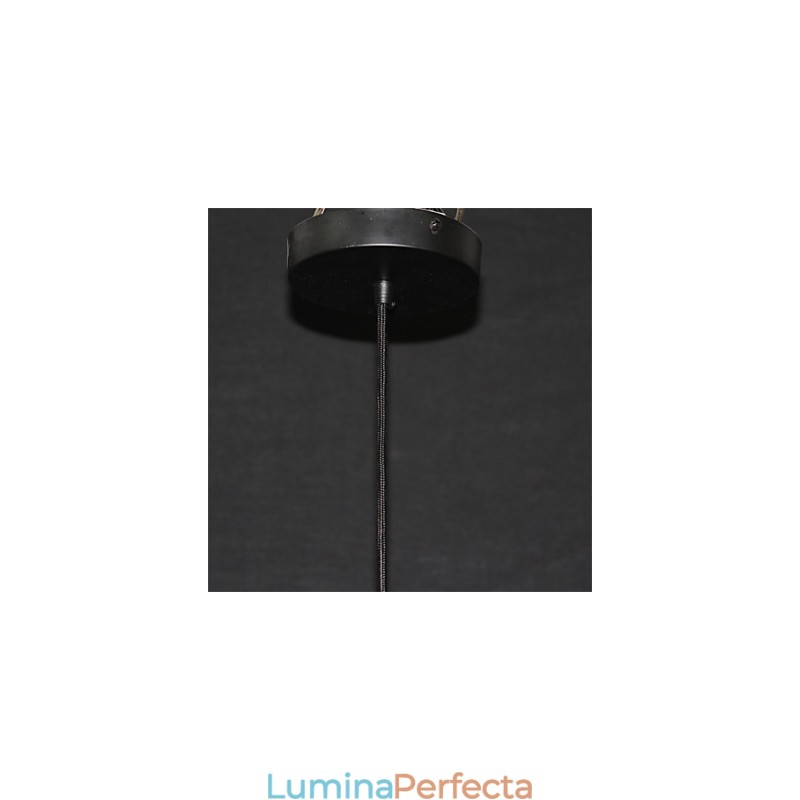Candelabru de artă din fier în formă de cușcă de păsări retro american