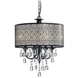 Candelabru din metal cu pictură clasică tradițională din cristal