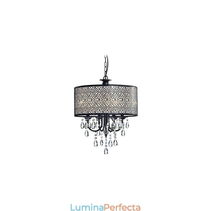 Candelabru din metal cu pictură clasică tradițională din cristal