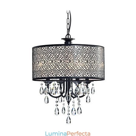 Candelabru din metal cu pictură clasică tradițională din cristal Candelabru din metal cu pictură clasică tradițională din cristal