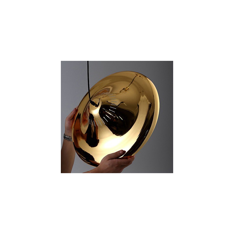 Lampă suspendată din metal auriu Country Garage