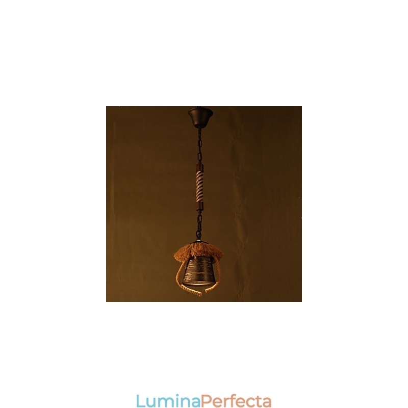 American Country Retro Canepa Lampa din ceramica