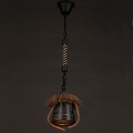 American Country Retro Canepa Lampa din ceramica