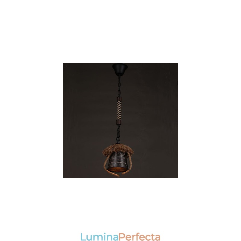 American Country Retro Canepa Lampa din ceramica