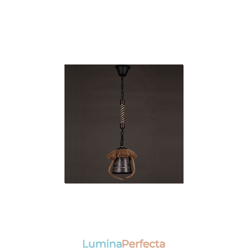 American Country Retro Canepa Lampa din ceramica
