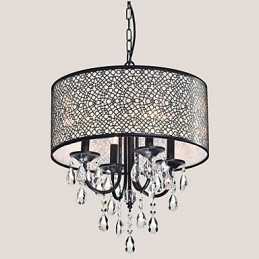 Candelabru din metal cu pictură clasică tradițională din cristal