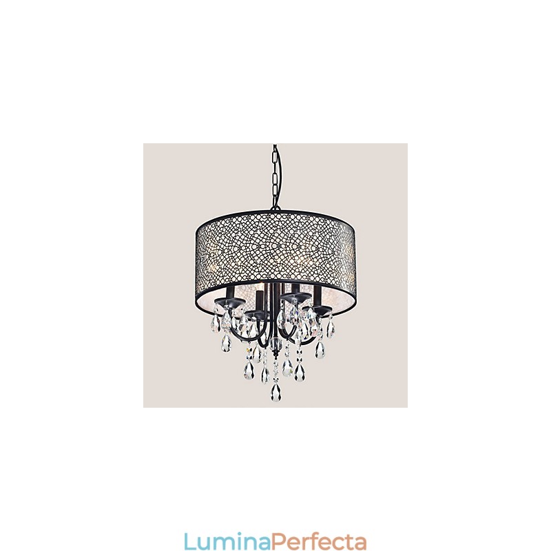 Candelabru din metal cu pictură clasică tradițională din cristal