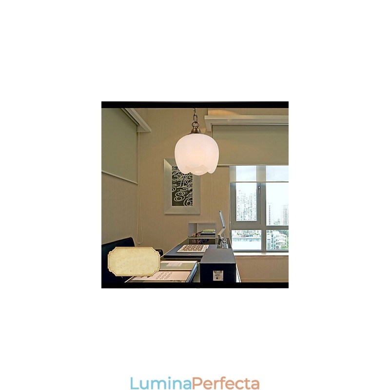Iluminat cu candelabru unic din marmură spaniolă din cupru