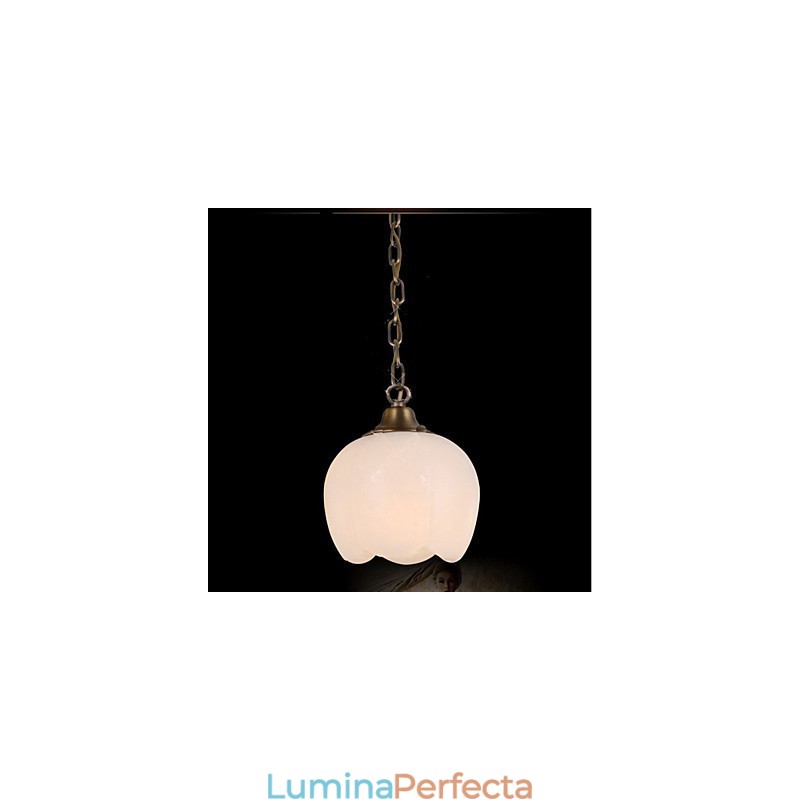Iluminat cu candelabru unic din marmură spaniolă din cupru