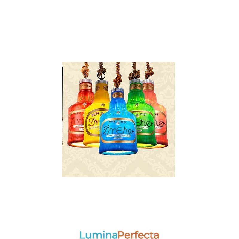 American Simple Retro Pendant Lampă cu un singur cap Pendant Pendant