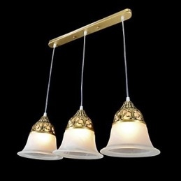 Pandantiv Bronz Trei Lumini Sticlă Moire European Classic
