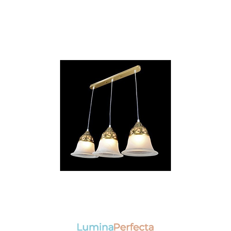 Pandantiv Bronz Trei Lumini Sticlă Moire European Classic