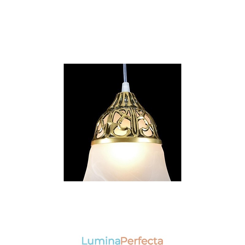 Pandantiv Bronz Trei Lumini Sticlă Moire European Classic