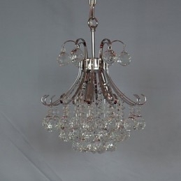 Lampă suspendată cu candelabru galvanizat în stil mini din cristal modern și contemporan