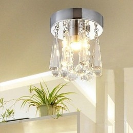 Cristal modern cu 1 lumini, montaj încastrat în formă de coroană