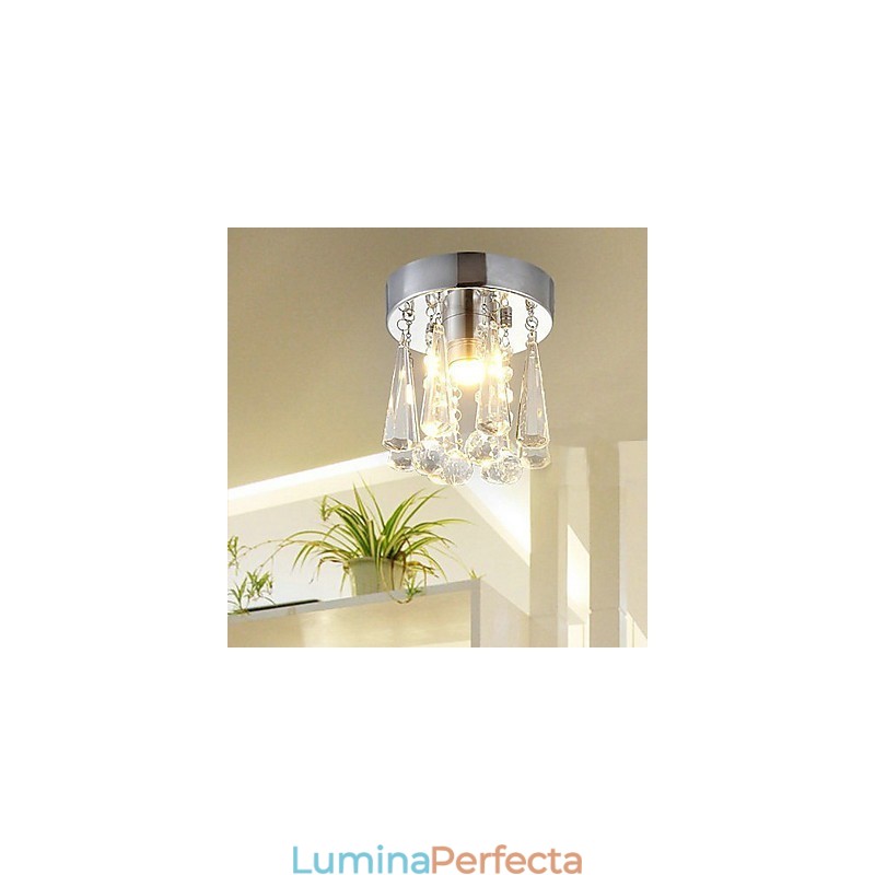 Cristal modern cu 1 lumini, montaj încastrat în formă de coroană