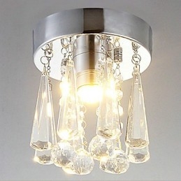 Cristal modern cu 1 lumini, montaj încastrat în formă de coroană