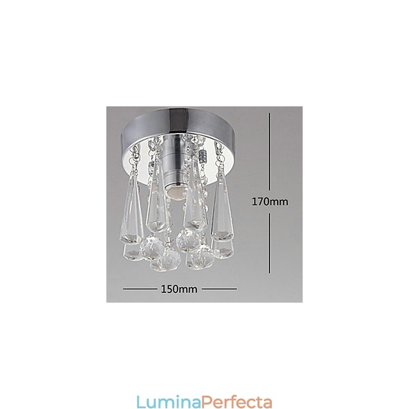 Cristal modern cu 1 lumini, montaj încastrat în formă de coroană