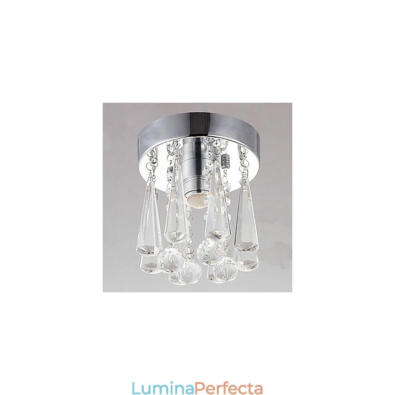Cristal modern cu 1 lumini, montaj încastrat în formă de coroană