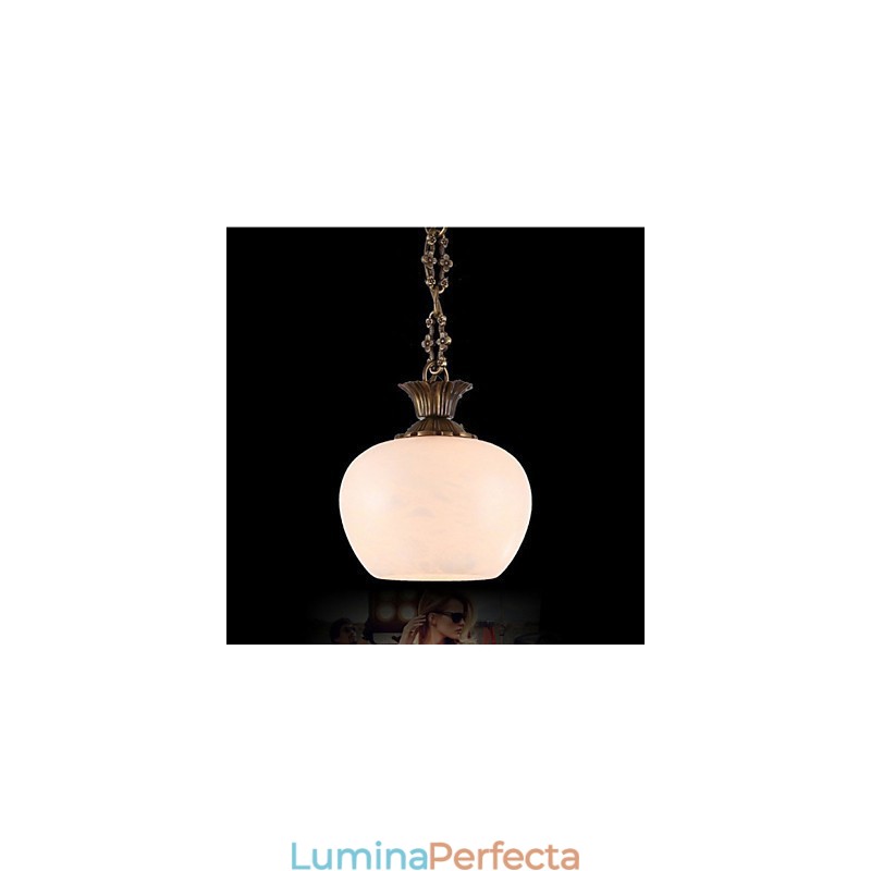 Iluminat cu candelabru unic din marmură spaniolă din cupru