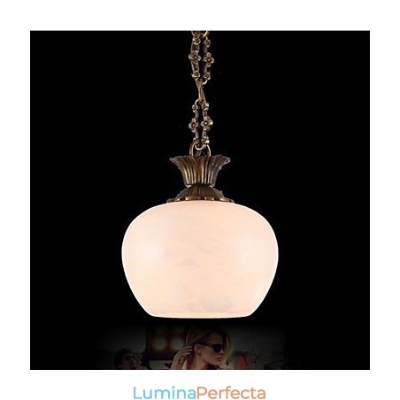 Iluminat cu candelabru unic din marmură spaniolă din cupru Iluminat cu candelabru unic din marmură spaniolă din cupru